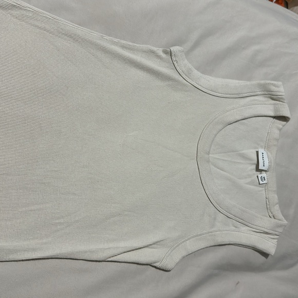 Aritzia Busy tank top in matte pearl - Picture 7 of 9